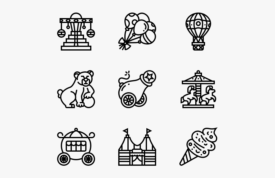 Circus - Wedding Icons Png, Transparent Clipart