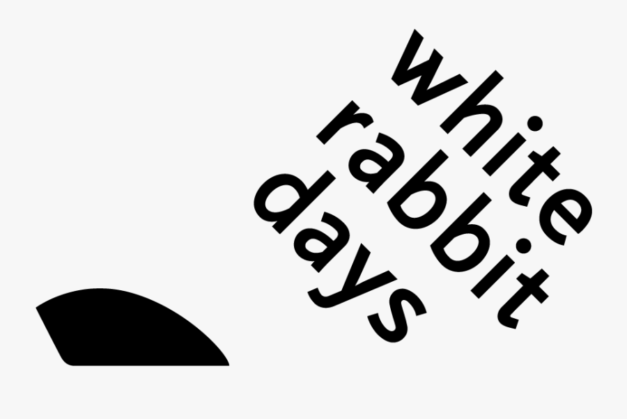 White Rabbit Days - Calligraphy, Transparent Clipart
