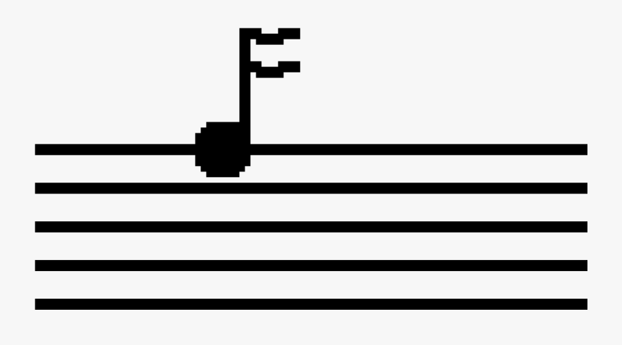 Transparent Music Staff With Notes Clipart - Shoot Rifle, Transparent Clipart