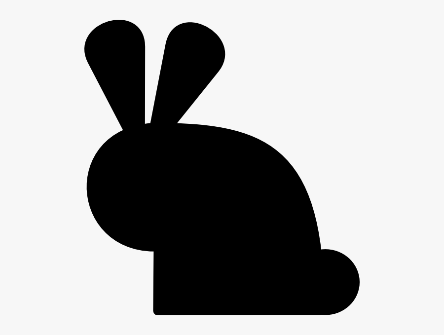 Rabbit Clip Art Black And White, Transparent Clipart