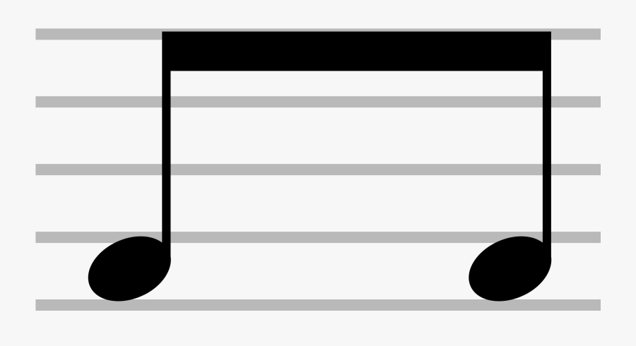 File Beam Svg Wikimedia Transparent Background - Music, Transparent Clipart