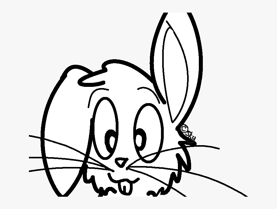 Rabbit Lineart By Skydarainbowwolf On Clipart Library - Dibujos Gato Para Colorear Clipart, Transparent Clipart
