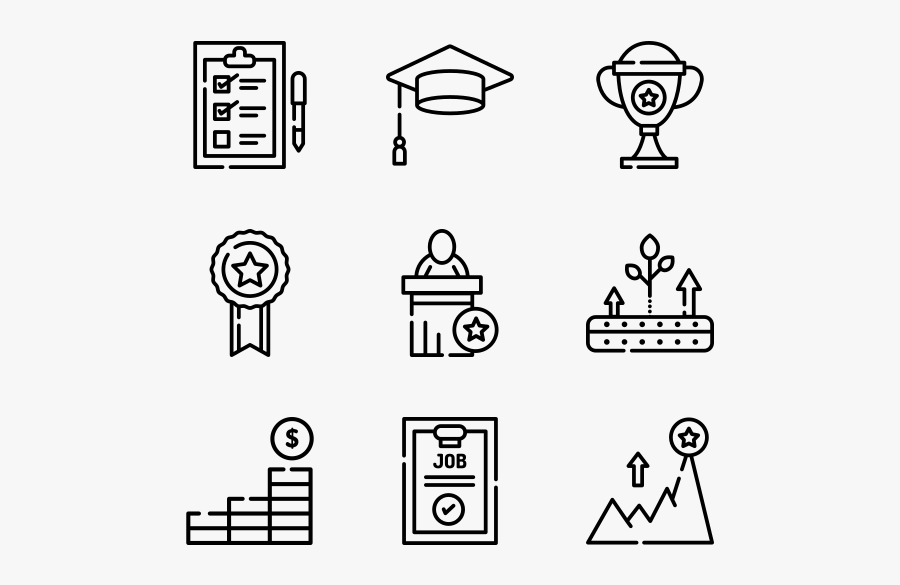 Career Advancement - Family Icon Line, Transparent Clipart