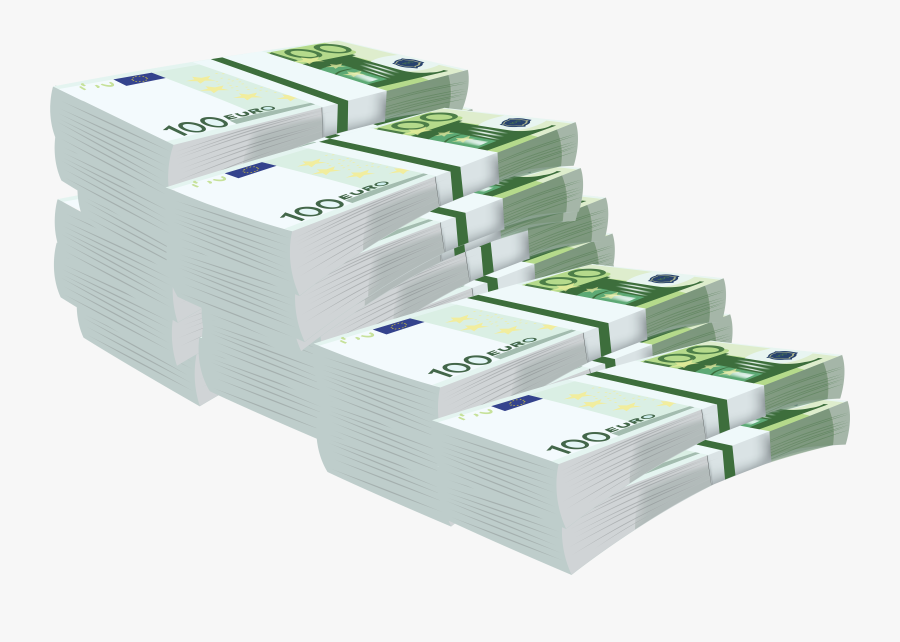 100 Euro Bundle Stairs Transparent Png Clip Art Image - Euro Money Png, Transparent Clipart