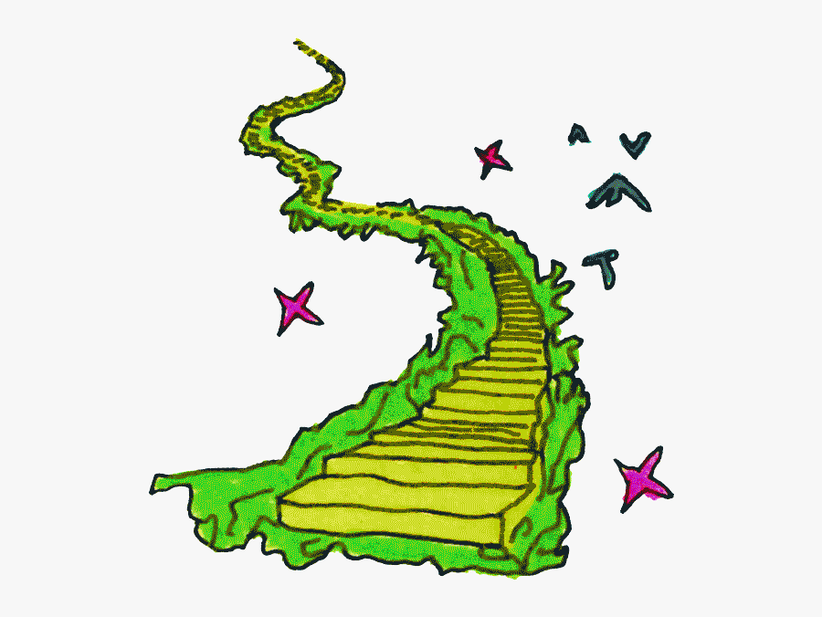 Heaven And Hell Stairs Sticker James Thacher For Ios - Animated Transparent Heaven Gifs, Transparent Clipart