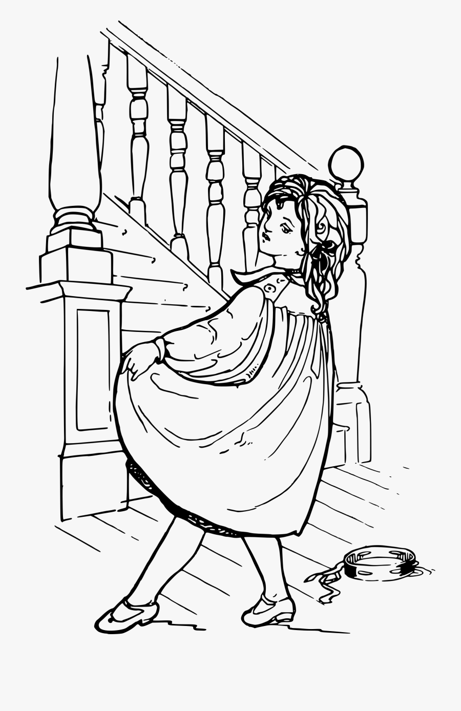 Dancing Girl And Stairs Clip Arts - Clip Art, Transparent Clipart