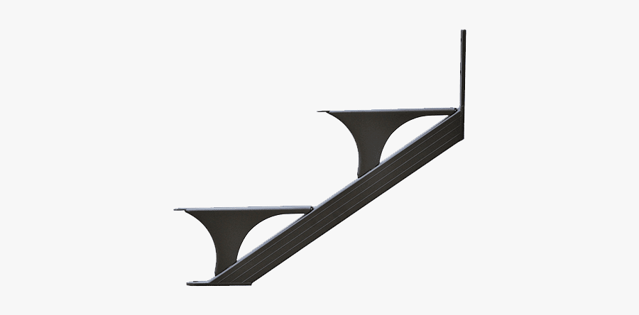 Quickstep Quick Step 2 Step Aluminum Deck Stair Stringer, Transparent Clipart