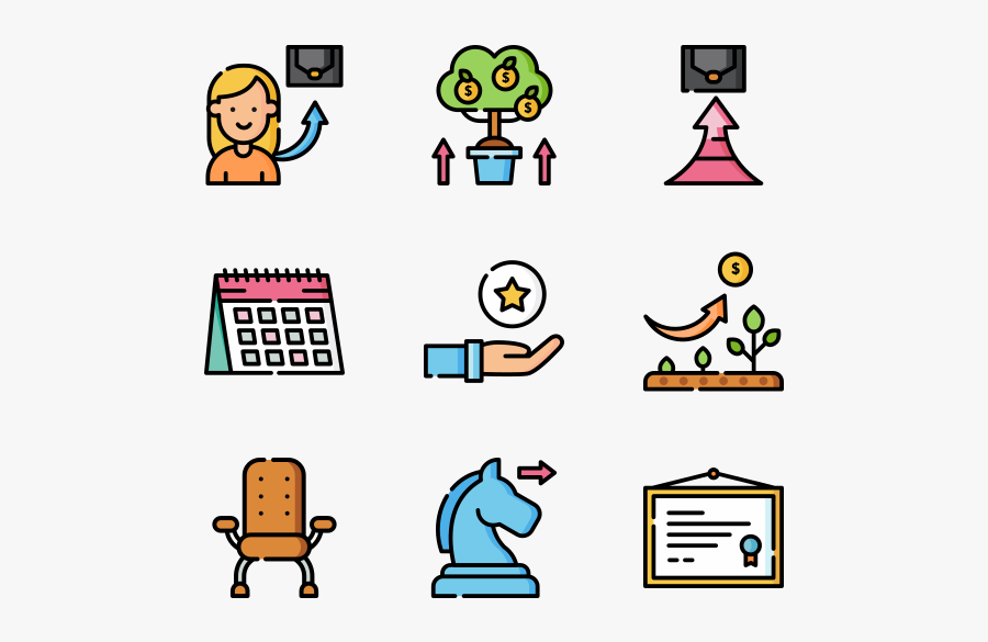 Career Advancement - Human Color Icon Png, Transparent Clipart