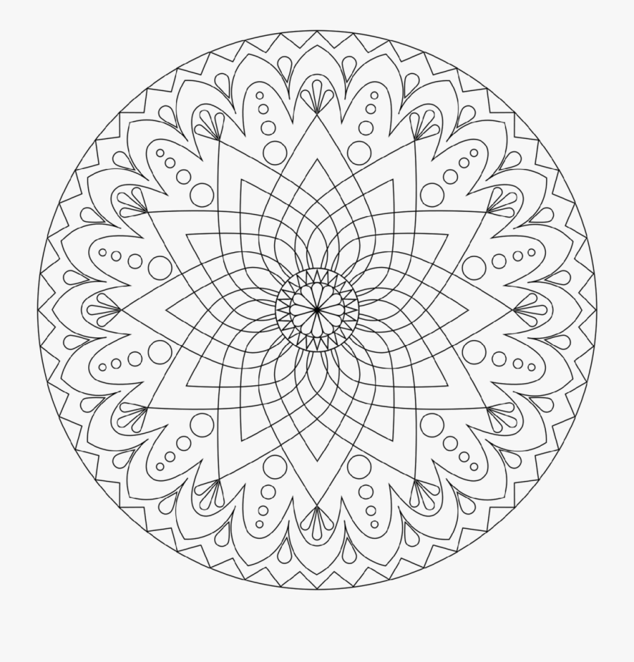 Coloring Pages Printable Mandala Coloring Pages Book - Mandala Coloring Pages Printable, Transparent Clipart