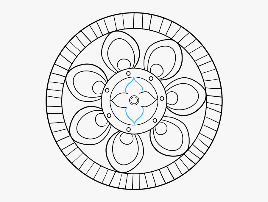 How To Draw Beginner Mandala - Windmills, Transparent Clipart