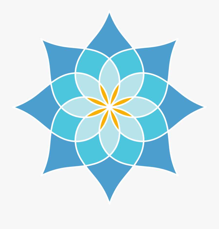 Seaview Yoga Mandalablue Yogaschedule - Transparent Blue Mandala Png, Transparent Clipart