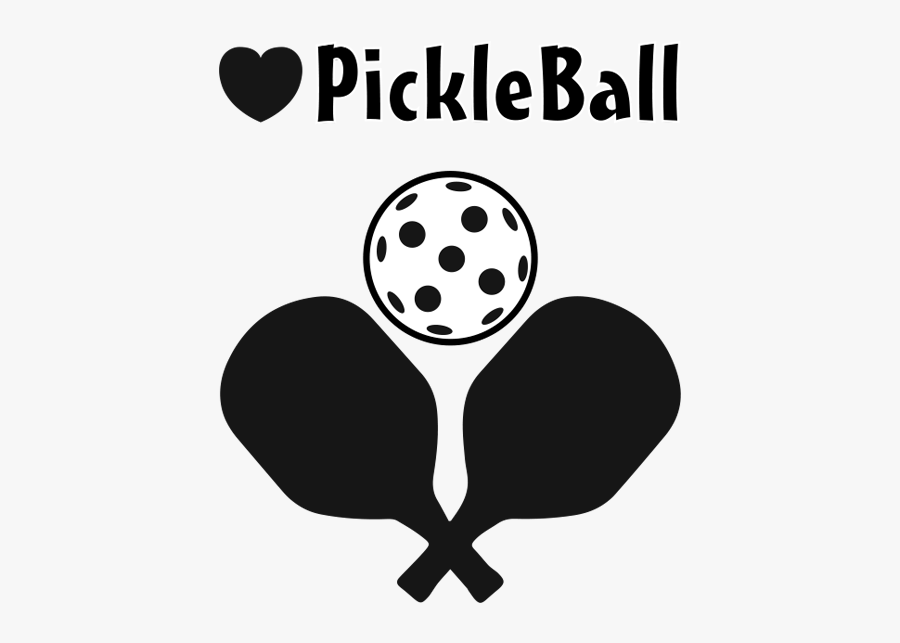 Pickle Ball Black And White Clip Art, Transparent Clipart