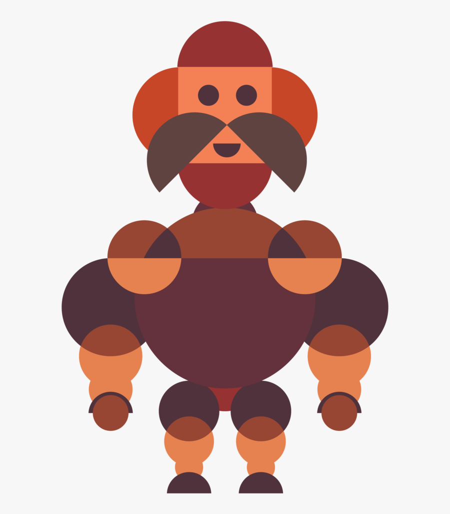 Strong Man Men"s Printed Vest - Illustration, Transparent Clipart