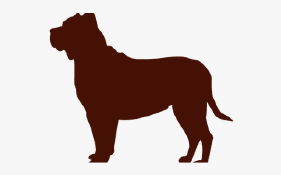 Pit Bull Clipart Svg - Silueta De Perros Pitbull, Transparent Clipart
