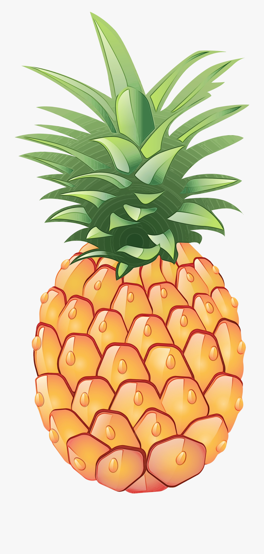 Pineapple Juice Clip Art Portable Network Graphics - Cartoon Pineapple Transparent Background, Transparent Clipart