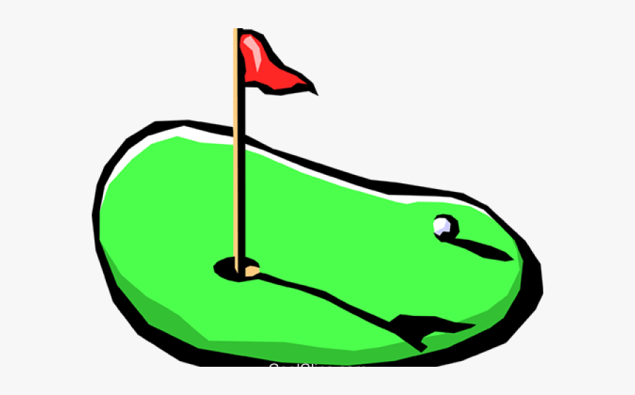 Golf Clipart Putting Green - Golf Putter Cartoon Transparent, Transparent Clipart