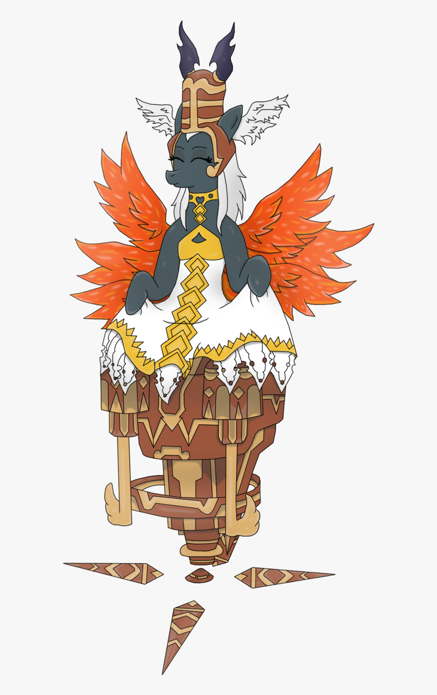 Xaidon, Crossover, Cyborg, Demon, Esper, Eyes Closed, - Illustration, Transparent Clipart