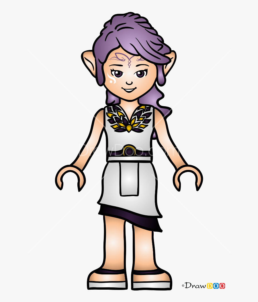 Mia How To Draw A Lego Friends Girl Clipart , Png Download - Cartoon, Transparent Clipart