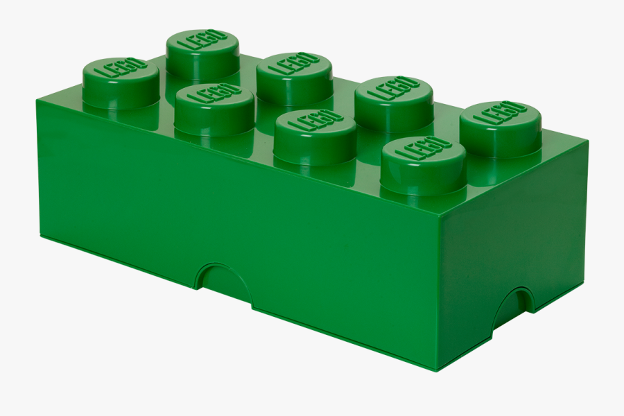 Lego Storage Brick 8 Dark Green Clipart , Png Download - Lego Storage Brick 8 Green, Transparent Clipart