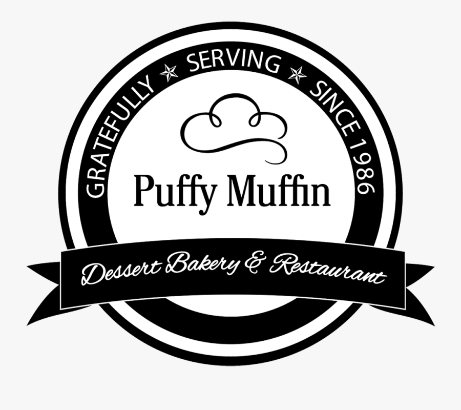 Puffy Muffin - Label, Transparent Clipart