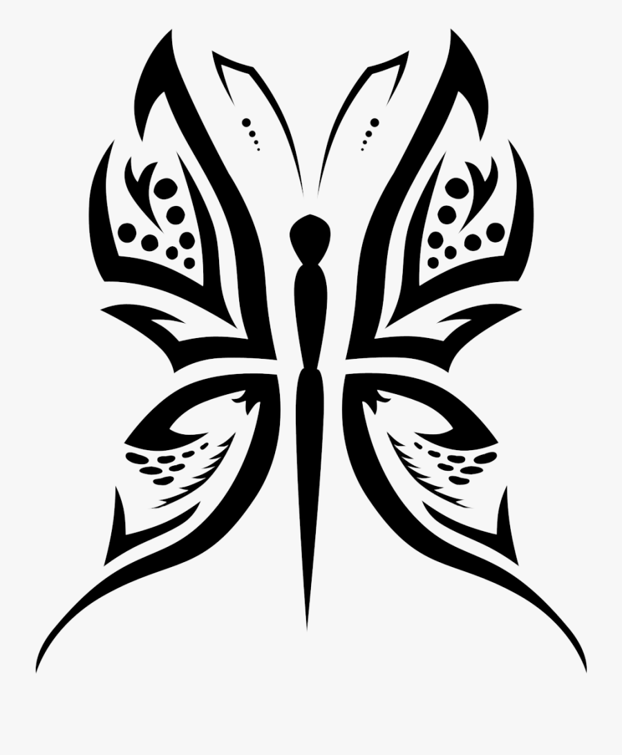 Black And Art,butterfly,monochrome Photography,plant,moths - Png Tattoo Designs, Transparent Clipart