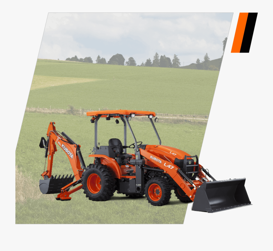 Tractors - Kubota L45, Transparent Clipart