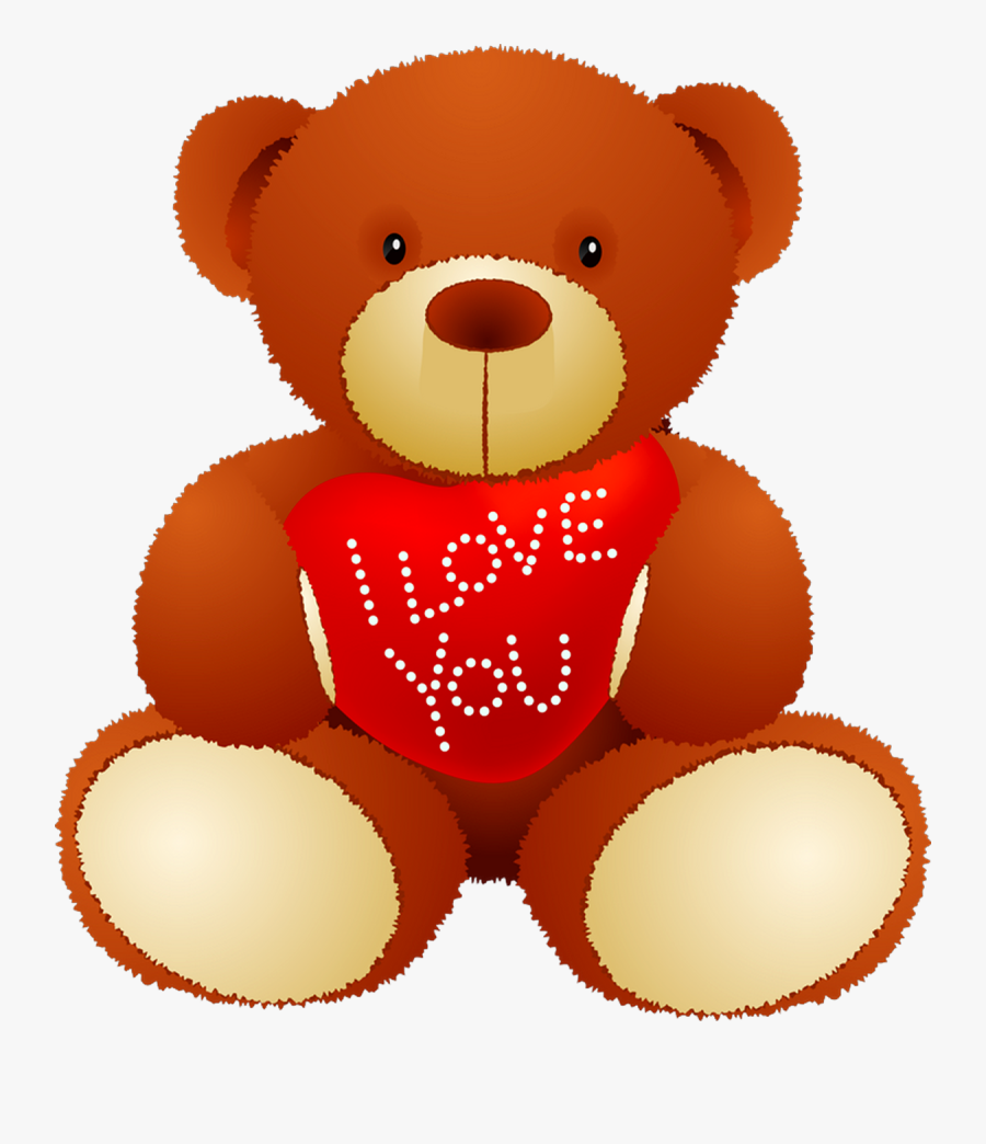 I Love You Teddy-bear - Love Teddy Bear Png, Transparent Clipart