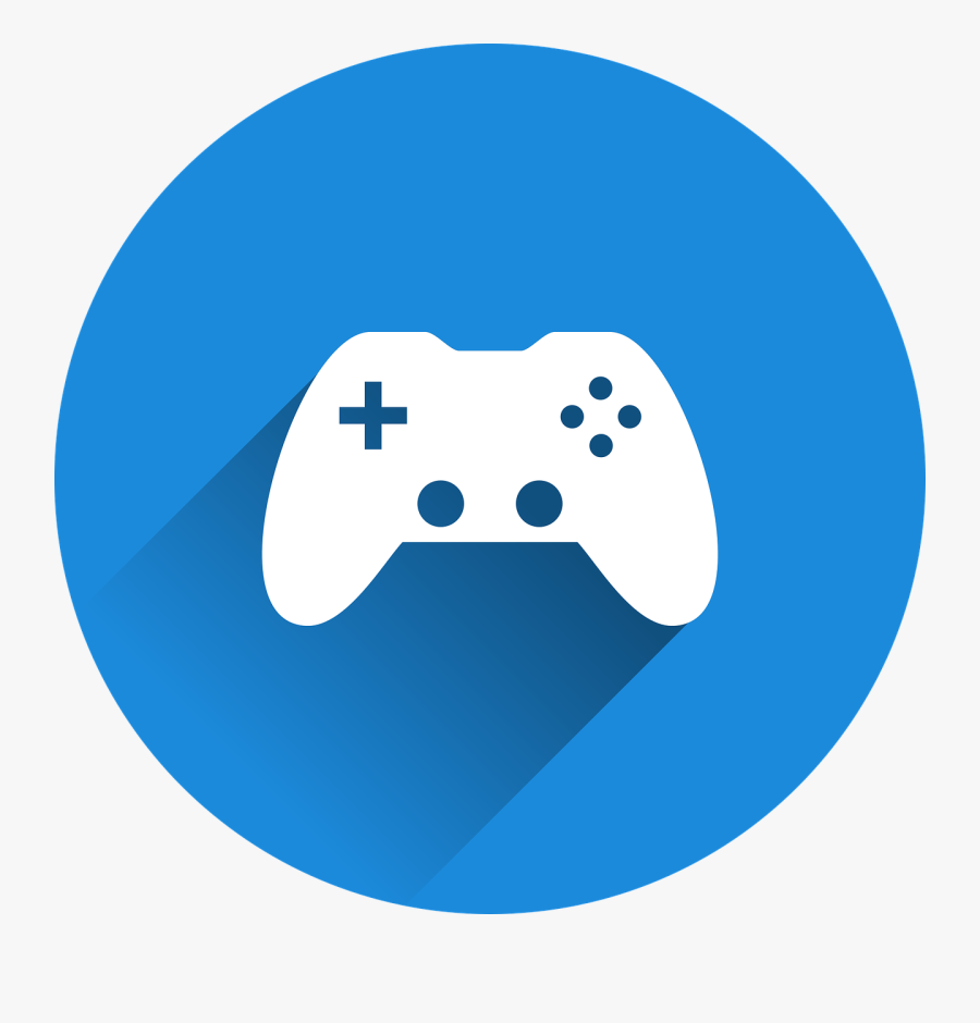 Controller, Gamepad, Video Games, Computer Game, Icon - Blue Gaming Controller Logo, Transparent Clipart