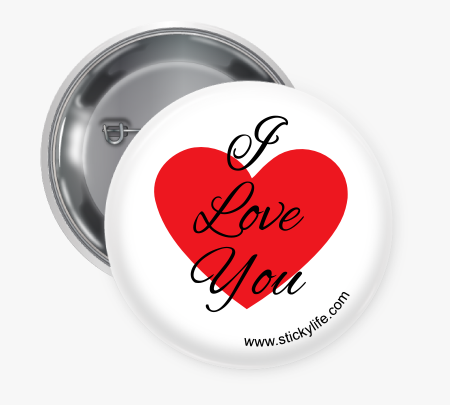 I Love You Button - Save The Turtles Pin, Transparent Clipart