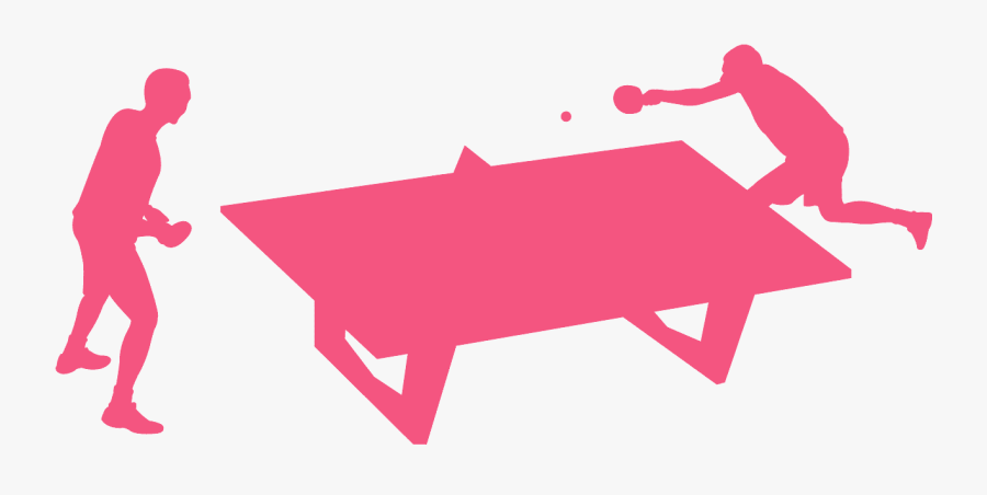 Silueta De Ping Pong En Png, Transparent Clipart