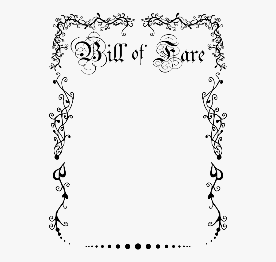 Bill Of Rights Border, Transparent Clipart