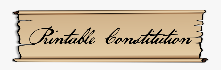 Clip Art Bill Of Rights Pic - Printable Us Constitution Pdf, Transparent Clipart