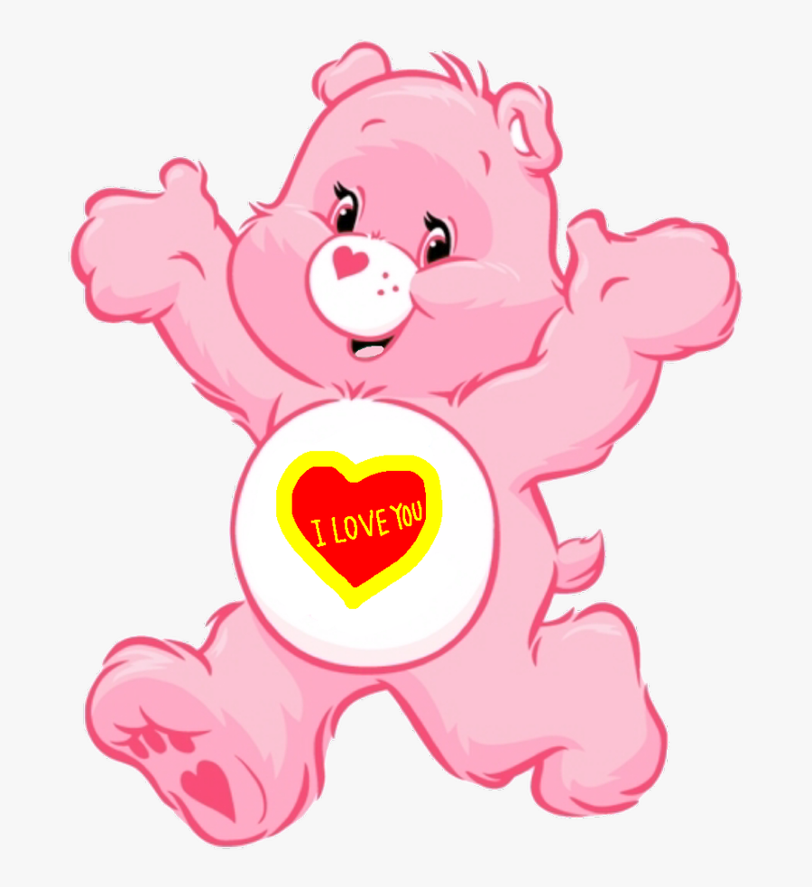 I Love You Bear - Care Bears Blue One, Transparent Clipart