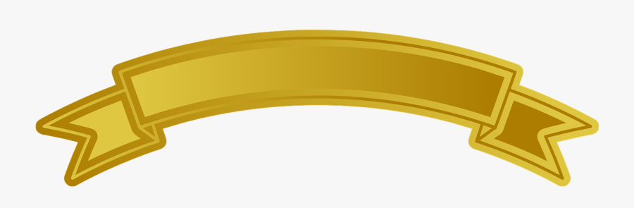 Golden Yellow Ribbon Png, Transparent Clipart