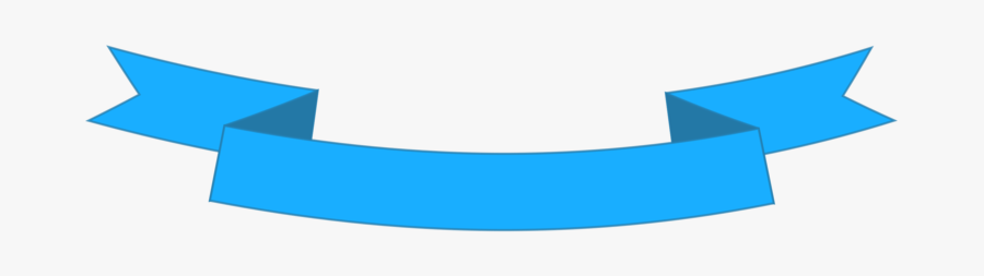 Banner Clipart Blue Ribbon - Blue Ribbon Banner Vector Png, Transparent Clipart