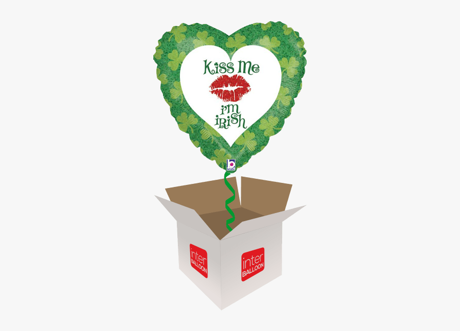 Kiss Me I’m Irish - Happy 17th Birthday Balloon, Transparent Clipart