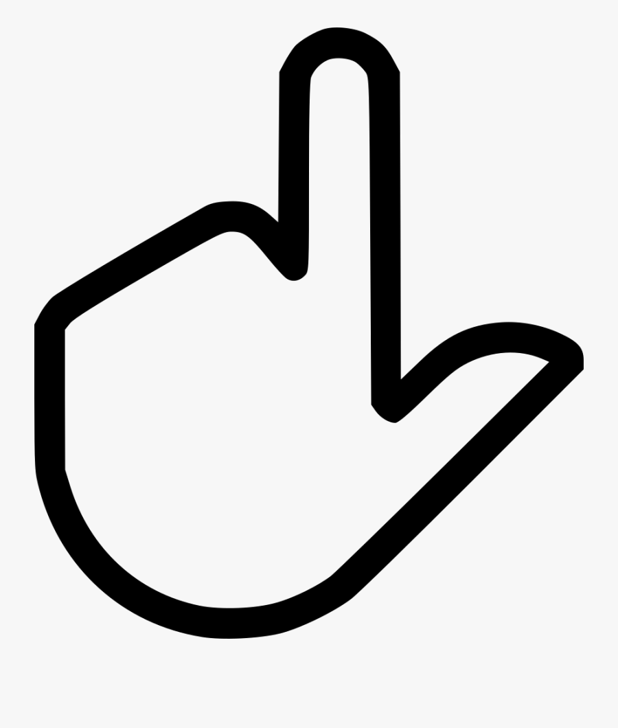 Finger Point Click Svg Png Icon Free Download - Click Through Rate Icon, Transparent Clipart