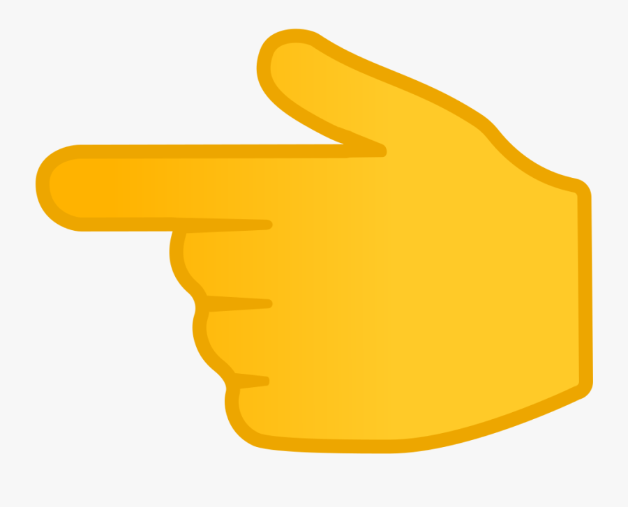 People Pointing Png - Left Pointing Finger Emoji, Transparent Clipart