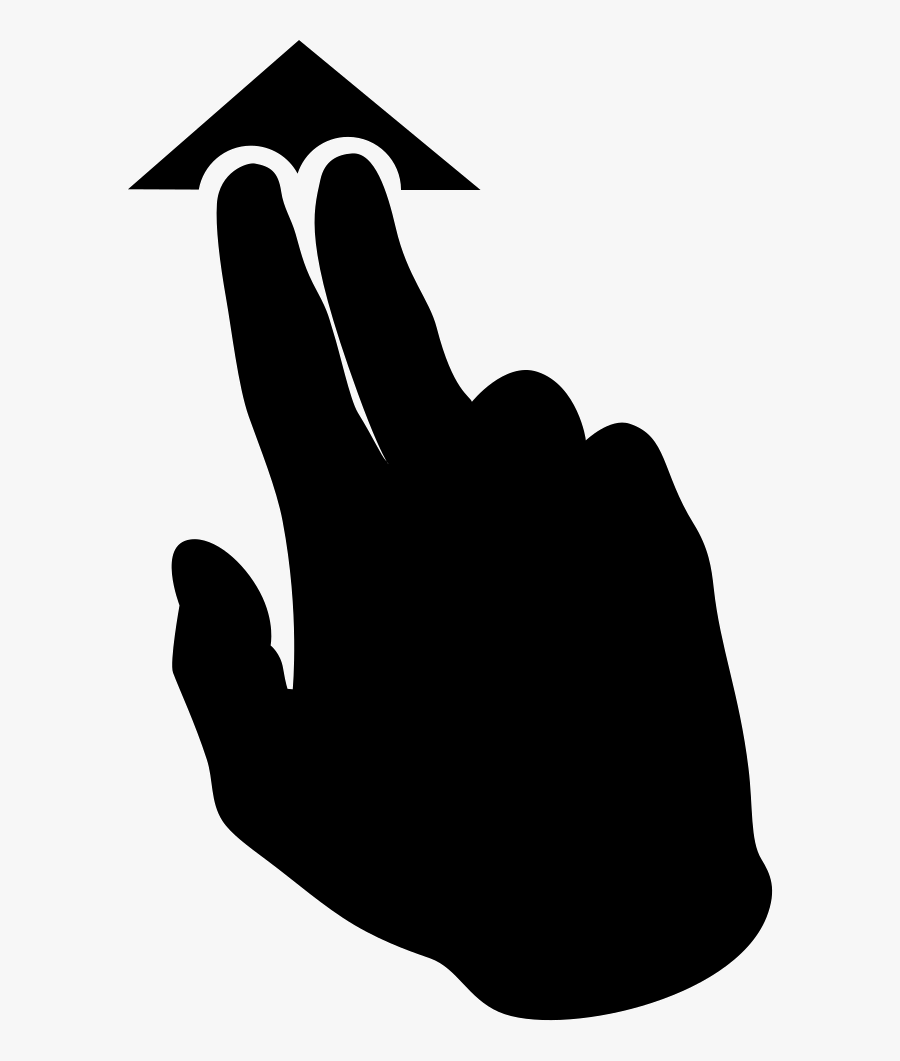 Double Finger Pointing - Finger, Transparent Clipart