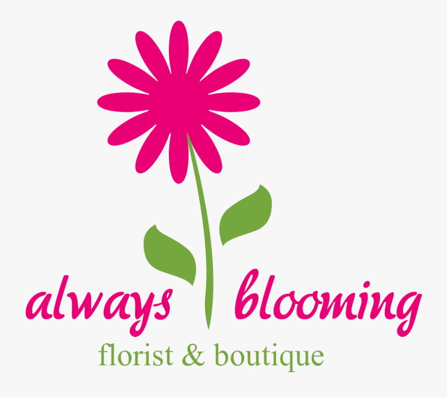 Always Blooming Florist & Boutique - Bloom Flower Shop Logo, Transparent Clipart