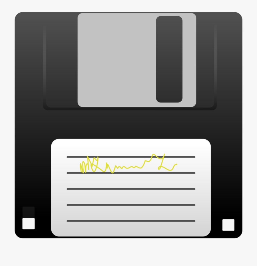 Computer Disk,electronic Device,brand - Sketch Of Floppy Disk, Transparent Clipart
