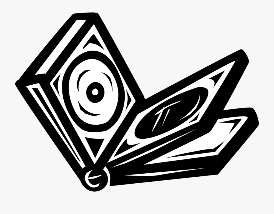 Vector Illustration Of Dvd And Cd Rom Compact Disc, Transparent Clipart