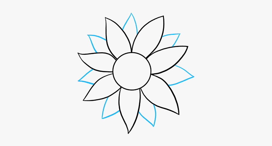 How To Draw Sunflower, Transparent Clipart