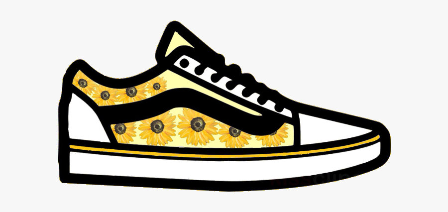 yellow vans sunflowers