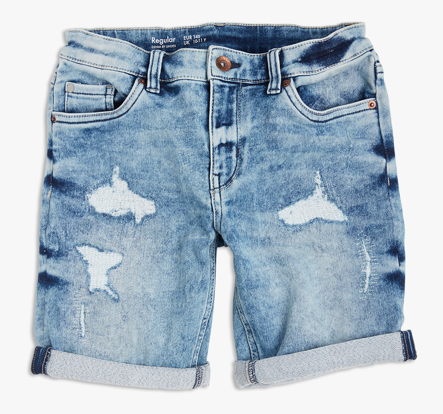 Regular Denim Shorts Blue Bermuda Shorts - Jean Shorts Shorts Clip Art, Transparent Clipart