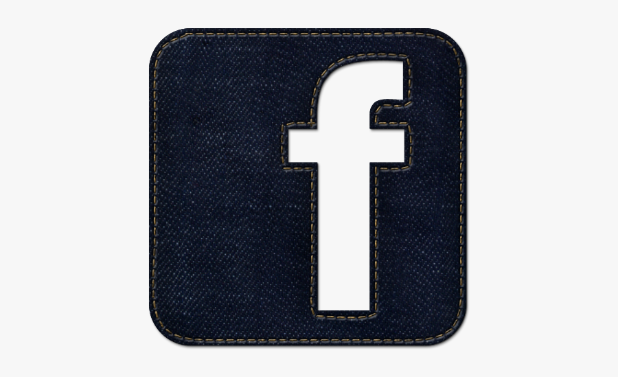 100393 High Resolution Dark Blue Denim Jeans Icon Social - Logo Fb, Transparent Clipart