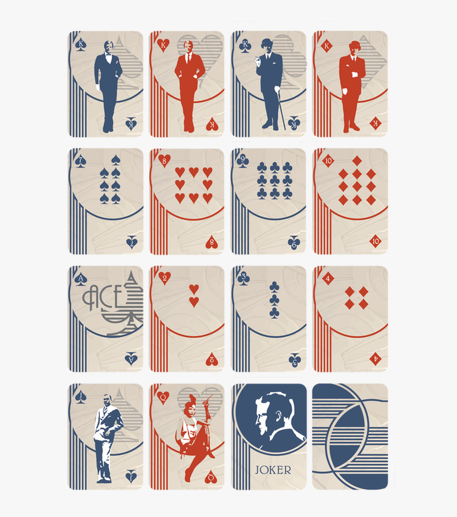 Picture - Great Gatsby Characters Playing Cards, Transparent Clipart