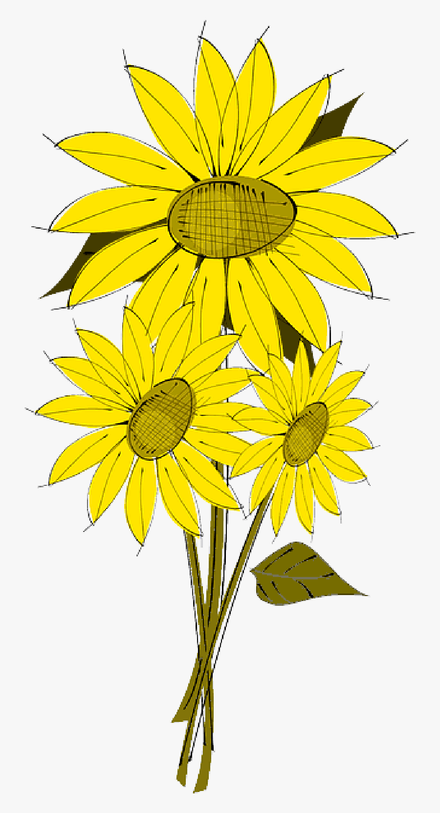Sunflower Flowers Clip Art , Png Download - Sunflower Clip Art, Transparent Clipart