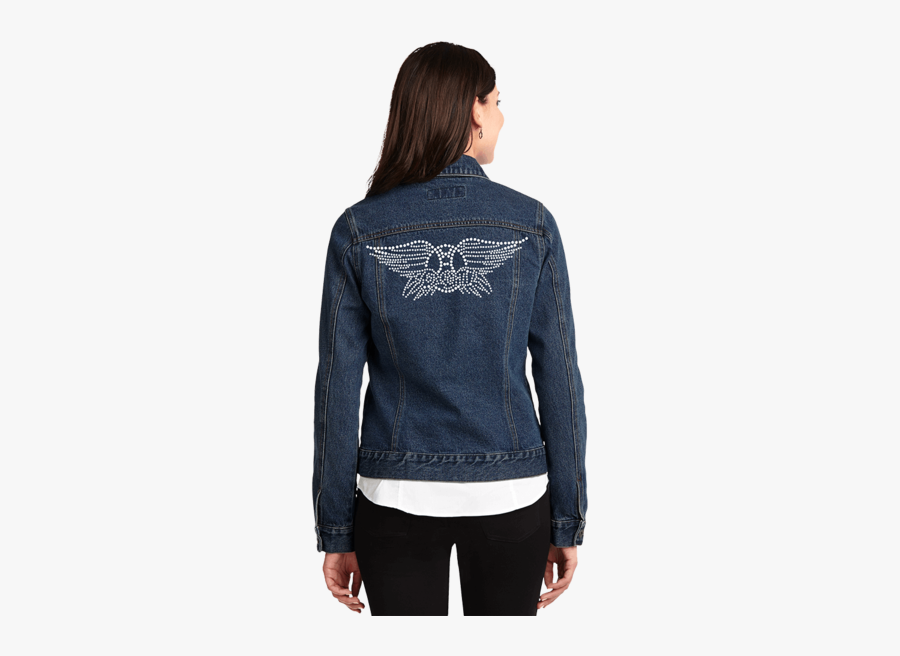 Clip Art Denim And Bling - Leather Jacket, Transparent Clipart