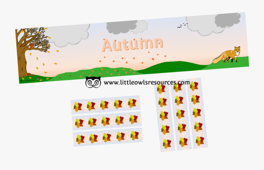 Autumn Bannercover, Transparent Clipart